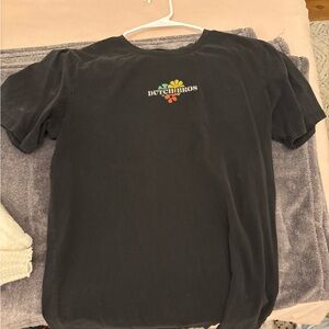 Dutch Bros Charcoal Tee with Colorful Logo